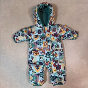 Columbia Winter Snuggly Bunny Bunting Duck Down Hooded Snowsuit 0-3 Months